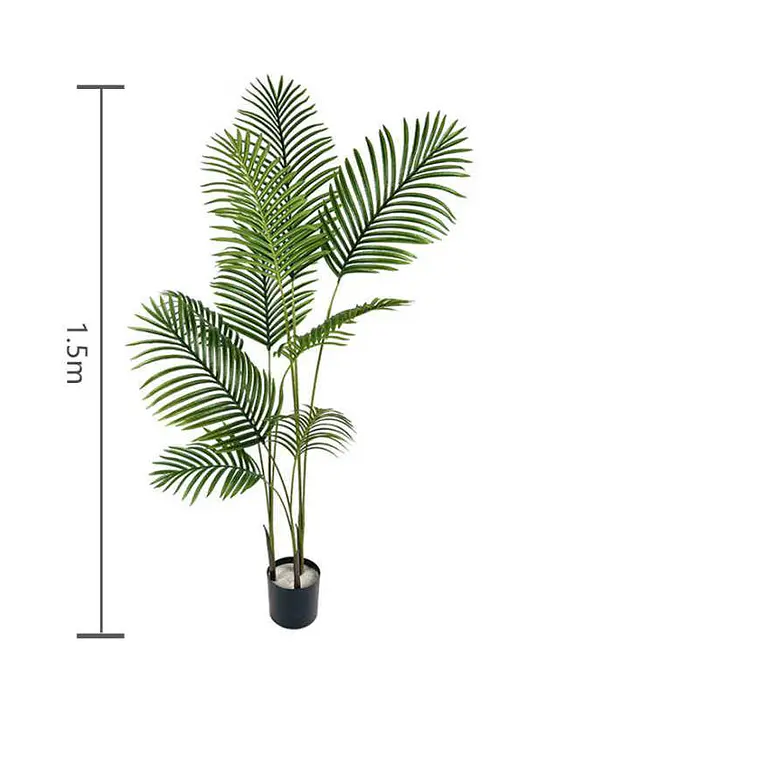 Palmera Artificial Decorativa 150 cm con Macetero 6