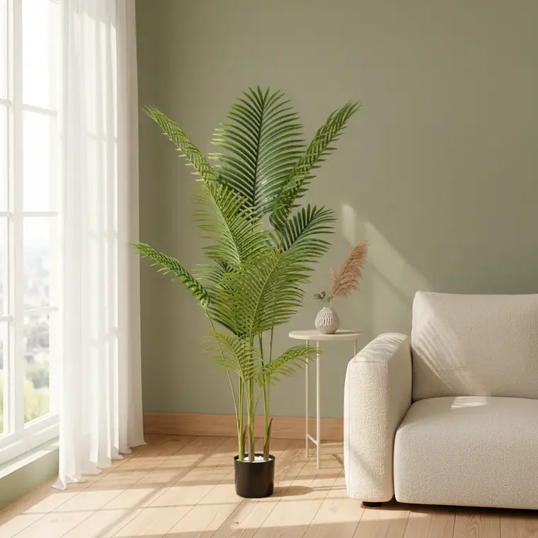 Palmera Artificial Decorativa 150 cm con Macetero 2