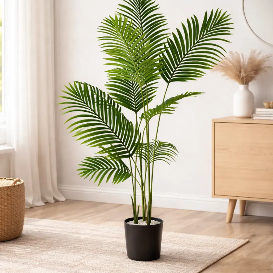 Palmera Artificial Decorativa 150 cm con Macetero 3