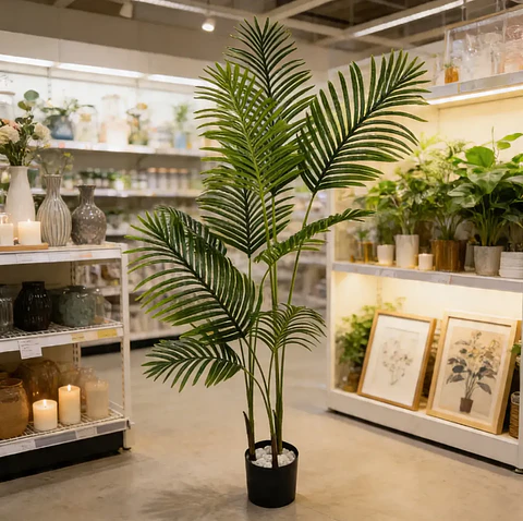 Palmera Artificial Decorativa 150 cm con Macetero