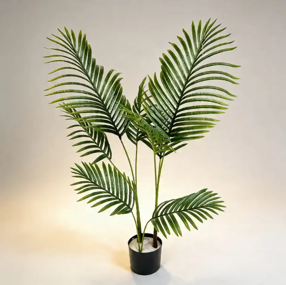 Palmera Artificial Decorativa 120 cm con Macetero 2