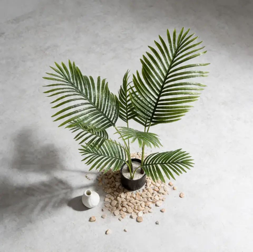 Palmera Artificial Decorativa 120 cm con Macetero 3