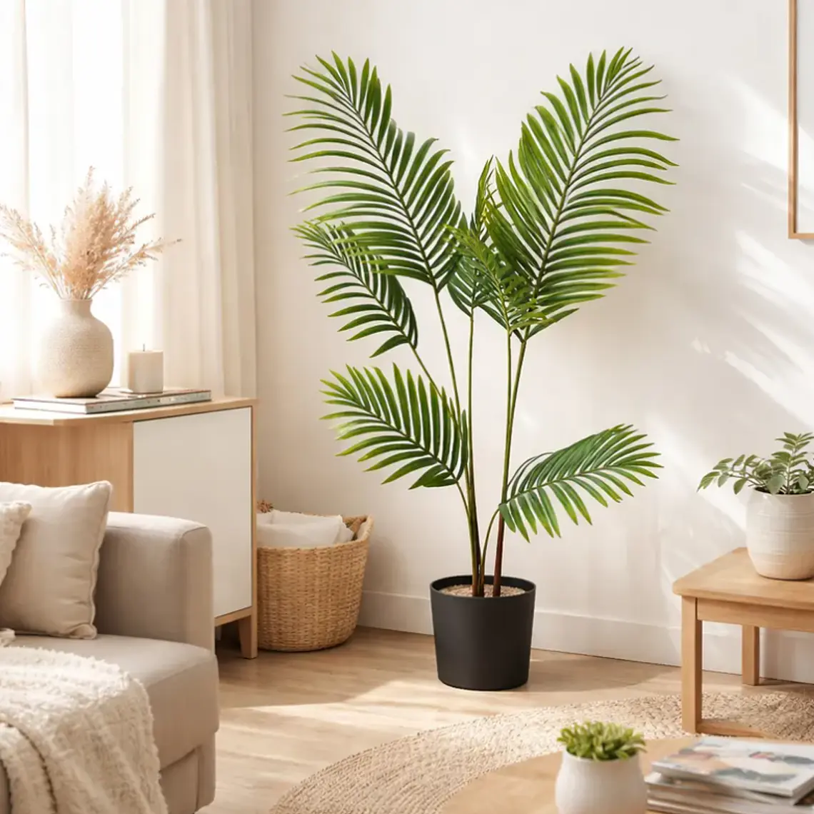 Palmera Artificial Decorativa 120 cm con Macetero 4