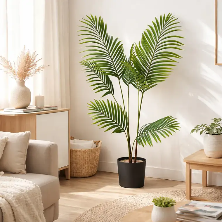 Palmera Artificial Decorativa 120 cm con Macetero 4