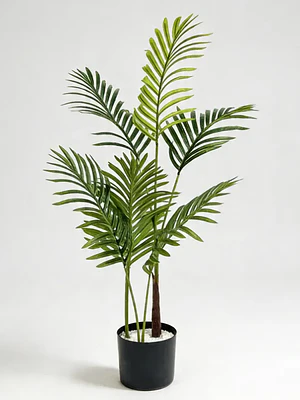 Planta Artificial Palmera Decorativa 0,9cm Con Macetero Negro