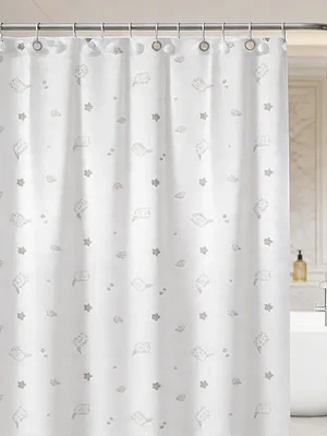 Cortina De Ducha De Peva Con Estampado 180x180 Cm