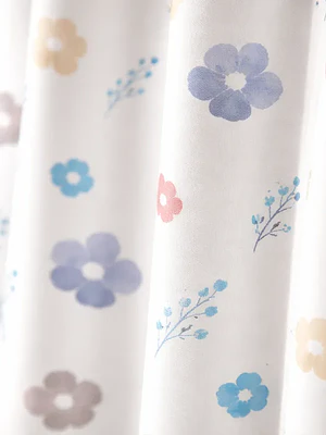 Cortina De Ducha Con Estampado De Flores 180x180 Cm