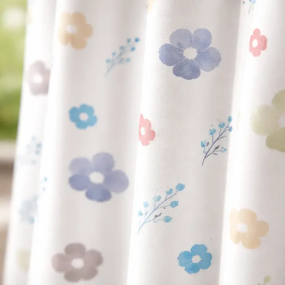 Cortina De Ducha Con Estampado De Flores 180x180 Cm 2