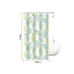 Cortina de Baño PEVA 180x180cm Diseño Hojas con Ganchos - Miniatura 4