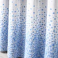 Cortina de Baño PEVA Diseño Mosaico Azul 180x180cm - Miniatura 3