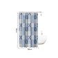 Cortina de Baño Patchwork Azul y Gris 180x180 cm - Miniatura 4
