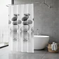 Cortina de Baño Piedras Zen 180x180 cm Impermeable - Miniatura 2