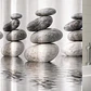Cortina de Baño Piedras Zen 180x180 cm Impermeable - Miniatura 3