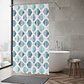 Cortina de Baño Diseño Marroquí Acuarela Azul 180x180 cm - Miniatura 2