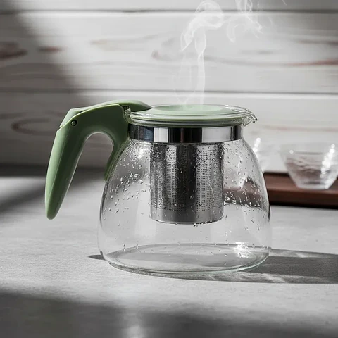 Set Tetera+Tazas Genérica con Manija de Plástico