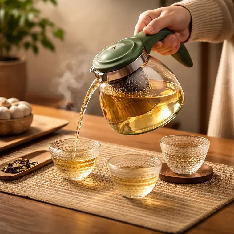 Set Tetera+Tazas Genérica con Manija de Plástico 3