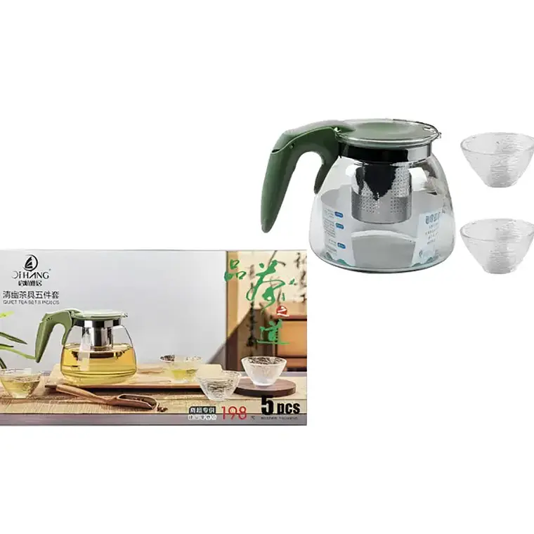 Set Tetera+Tazas Genérica con Manija de Plástico 4