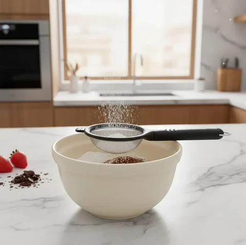 Colador de Malla Fina 26.5 cm para Cocina y Repostería