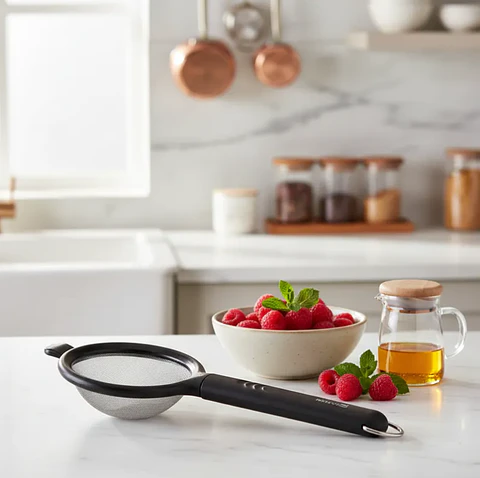 Colador de Malla Fina 26.5 cm para Cocina y Repostería