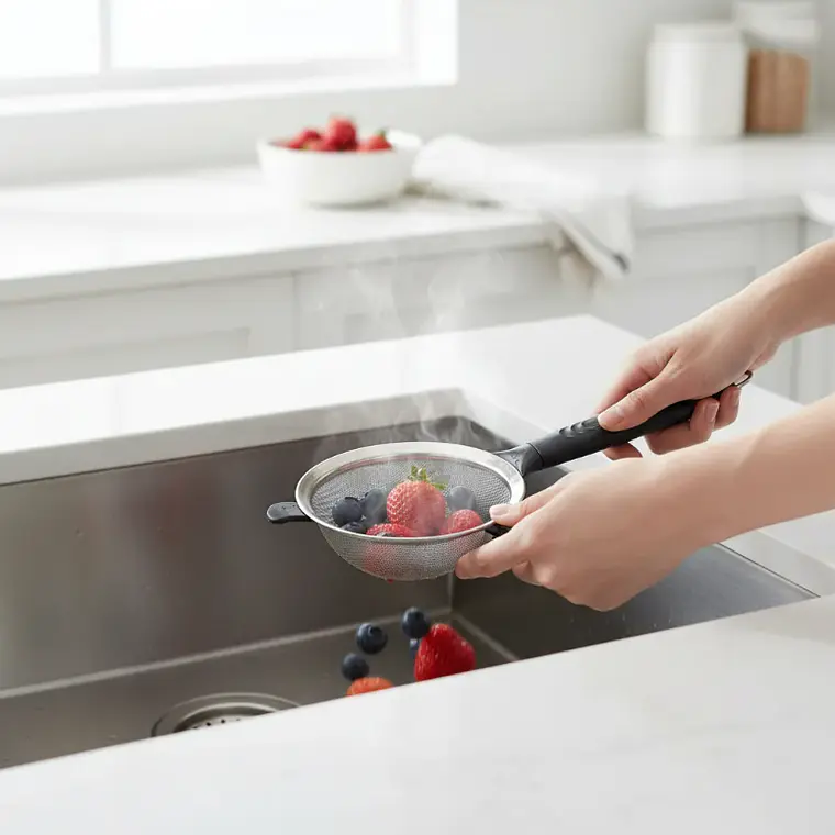 Colador de Malla Fina 26.5 cm para Cocina y Repostería 6