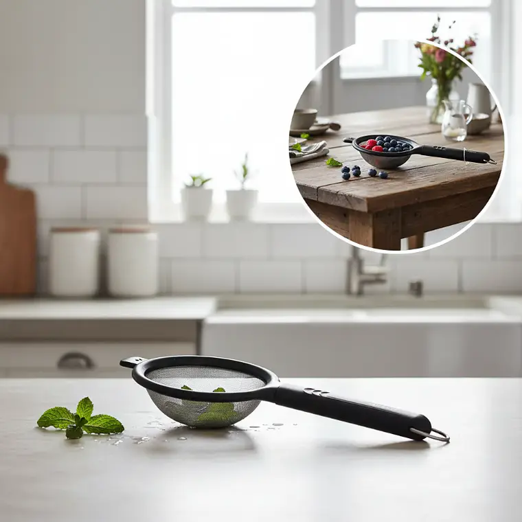 Colador de Malla Fina 26.5 cm para Cocina y Repostería 7