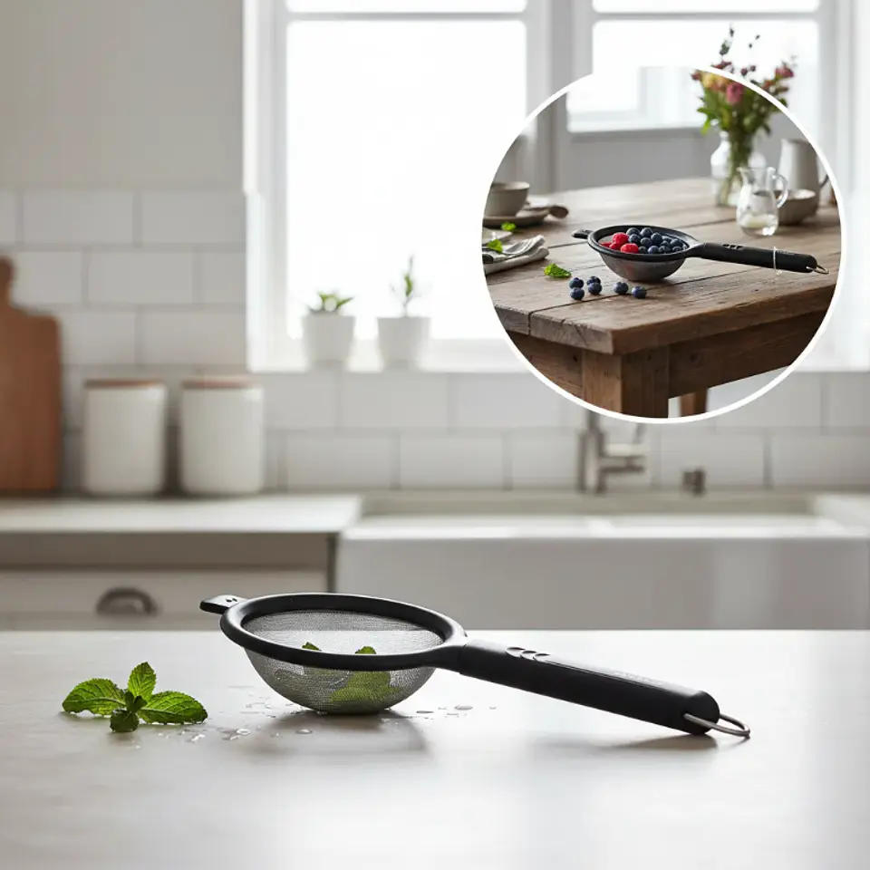 Colador de Malla Fina 26.5 cm para Cocina y Repostería 7