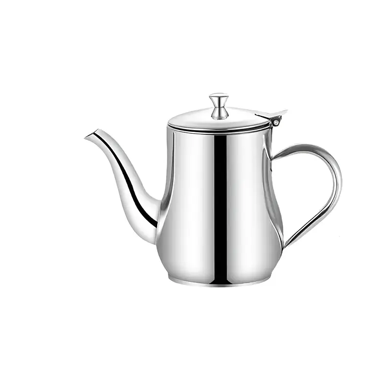 Jarra Tetera Cafetera Acero Inoxidable con Tapa y Pico 70oz 4