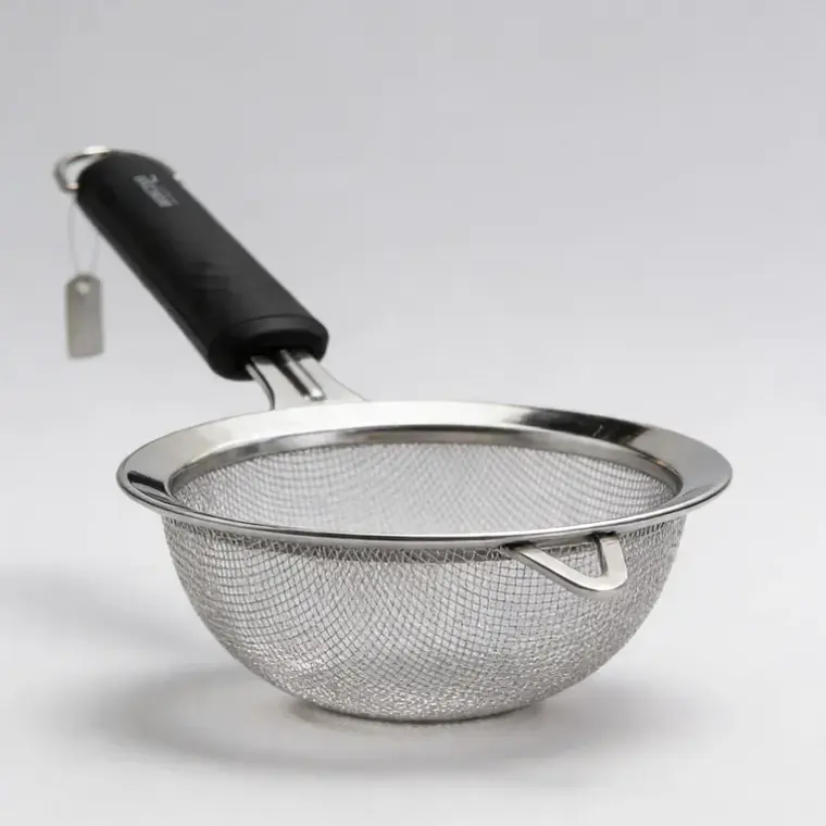 Colador Cernidor 9cm Malla Fina Acero Inoxidable 4