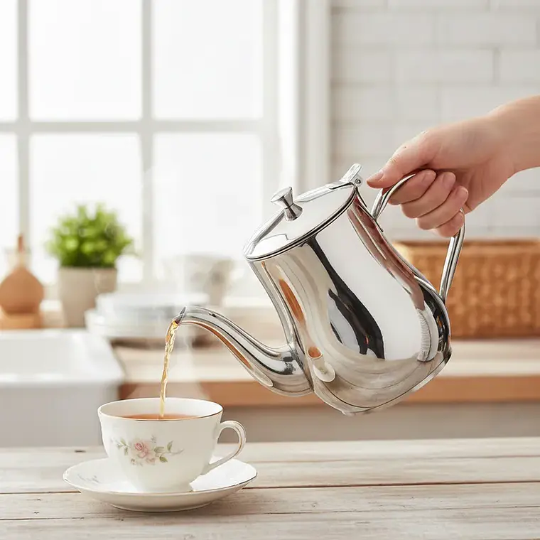 Tetera Jarra Acero Inoxidable para Té y Café 18oz 1