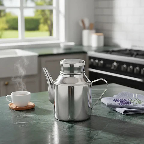 Tetera Genérica 250 mL con Manija de Acero Durable