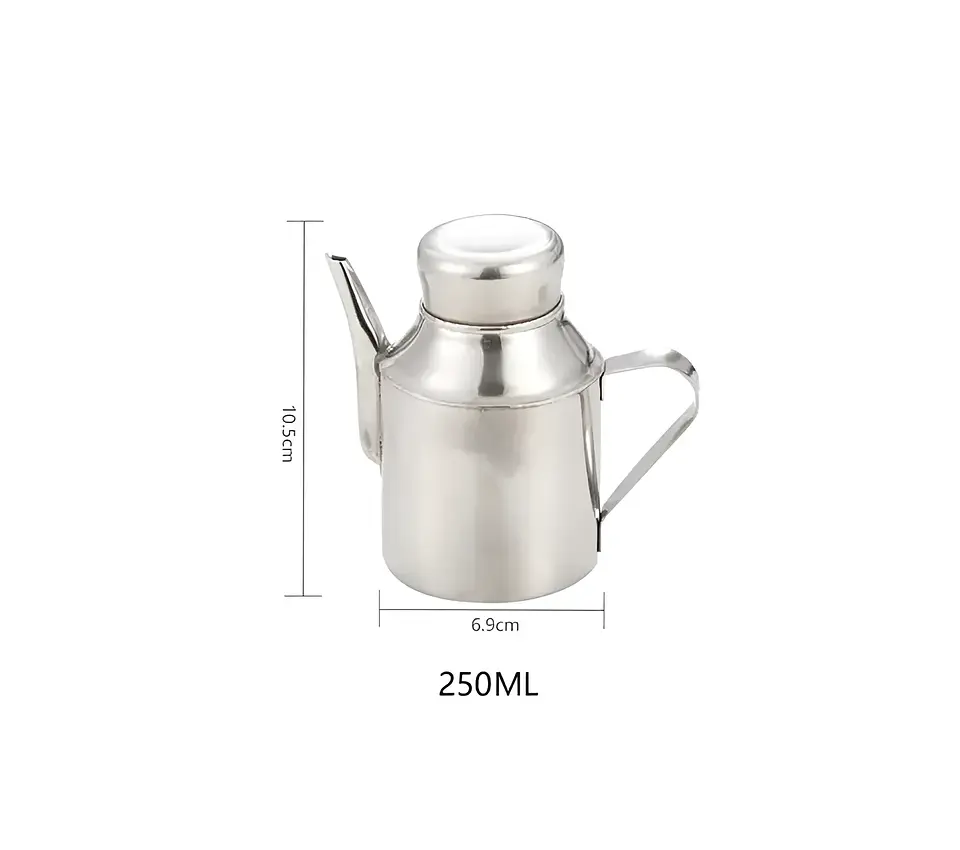 Tetera Genérica 250 mL con Manija de Acero Durable 4