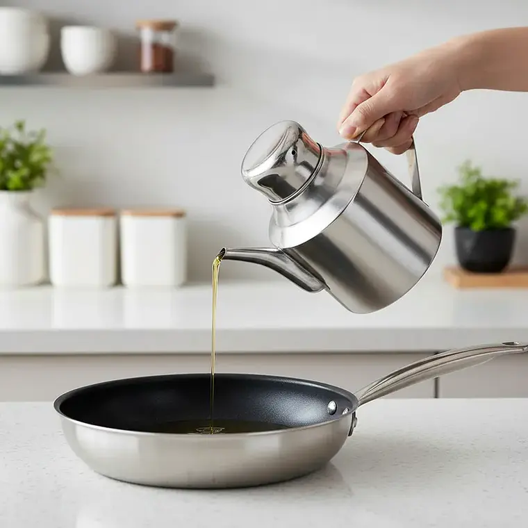 Aceitera Dispensador de Aceite Acero Inoxidable 580ml 2