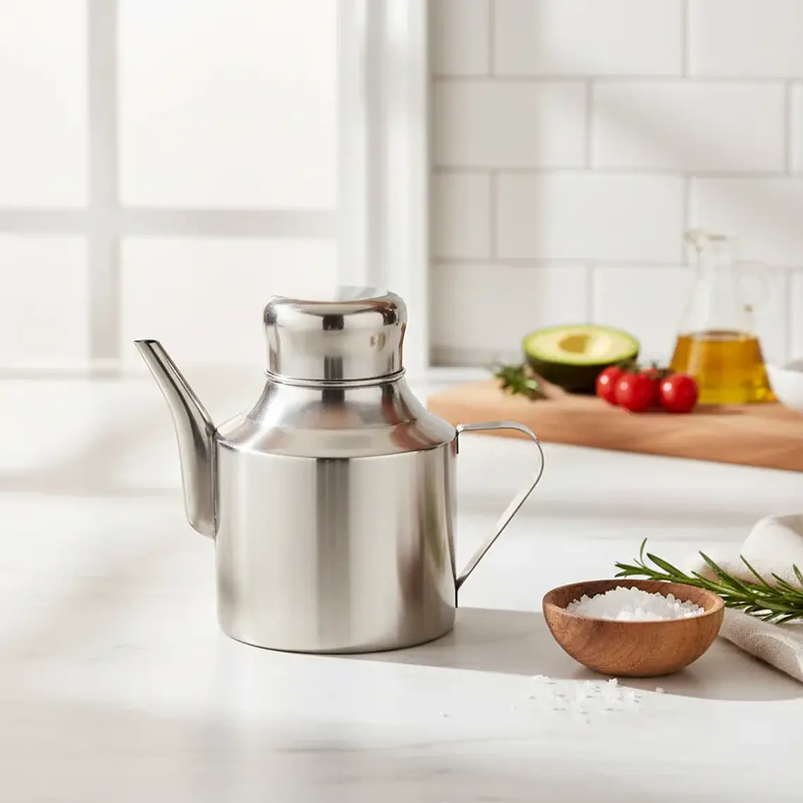 Aceitera Dispensador de Aceite Acero Inoxidable 580ml 3