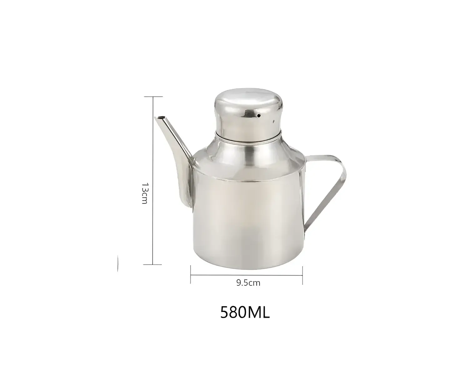Aceitera Dispensador de Aceite Acero Inoxidable 580ml 5