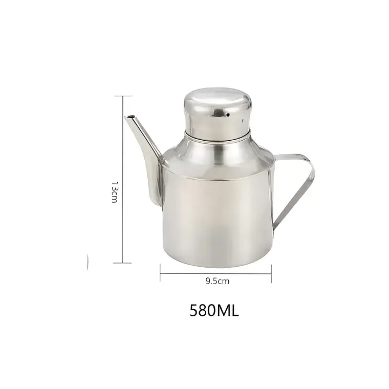 Aceitera Dispensador de Aceite Acero Inoxidable 580ml 5