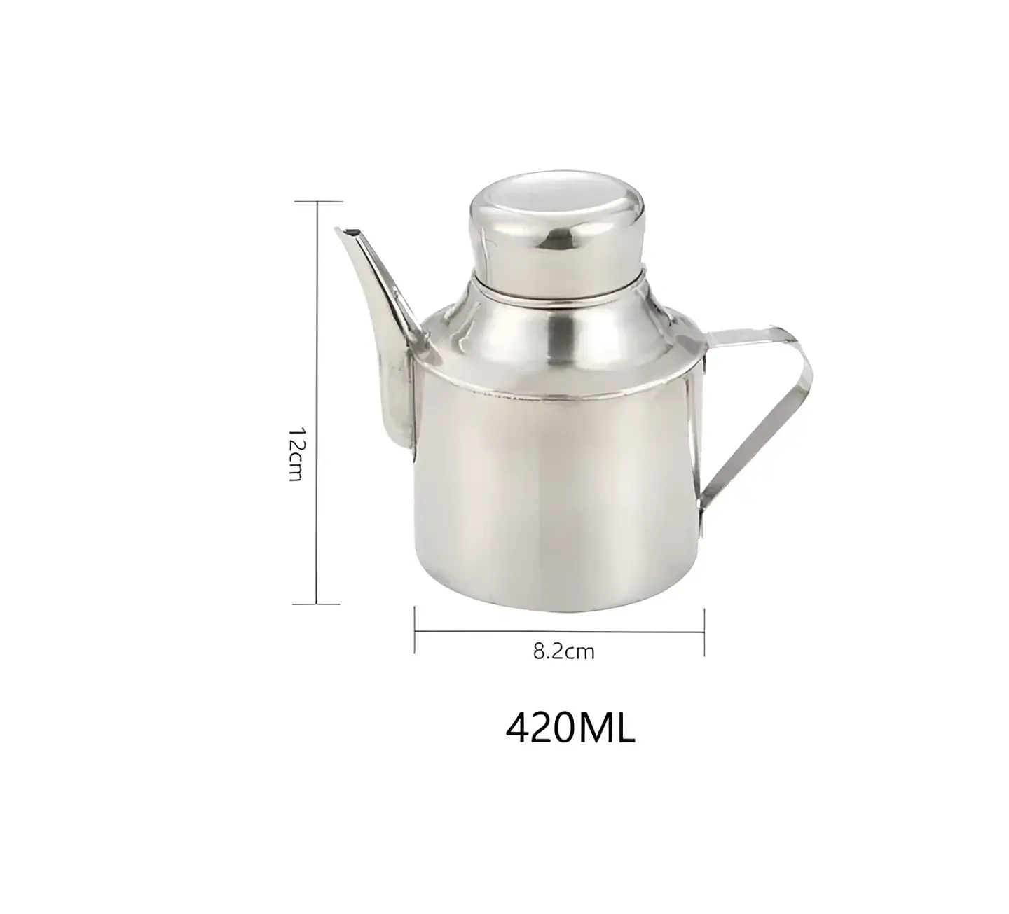 Aceitera de Acero Inoxidable 420ml con Dispensador 5