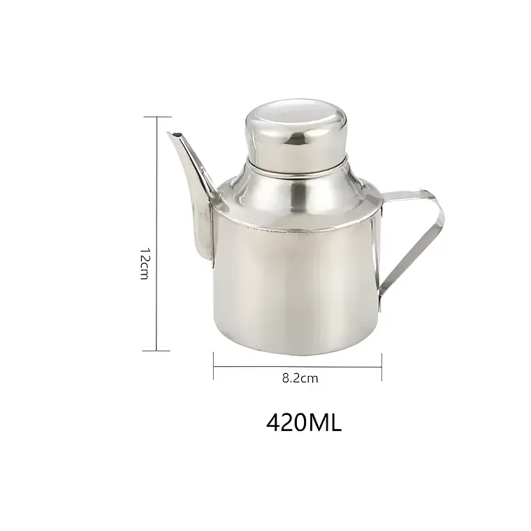 Aceitera de Acero Inoxidable 420ml con Dispensador 5