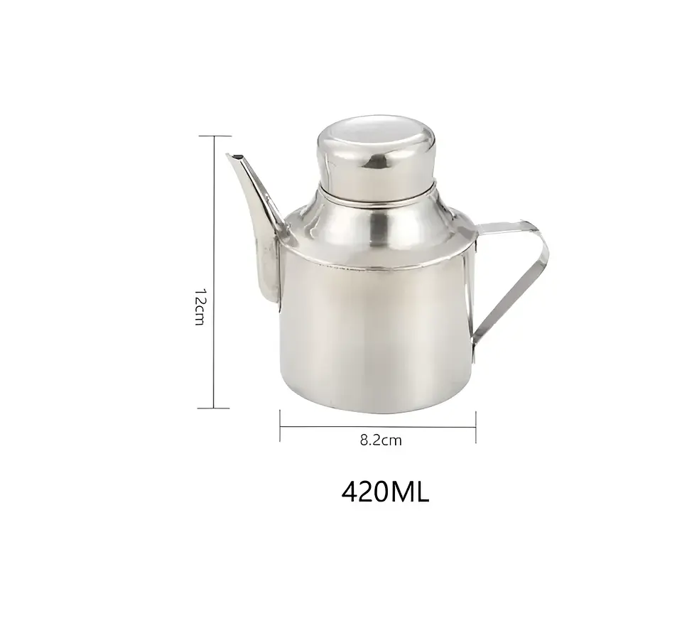 Aceitera de Acero Inoxidable 420ml con Dispensador 5