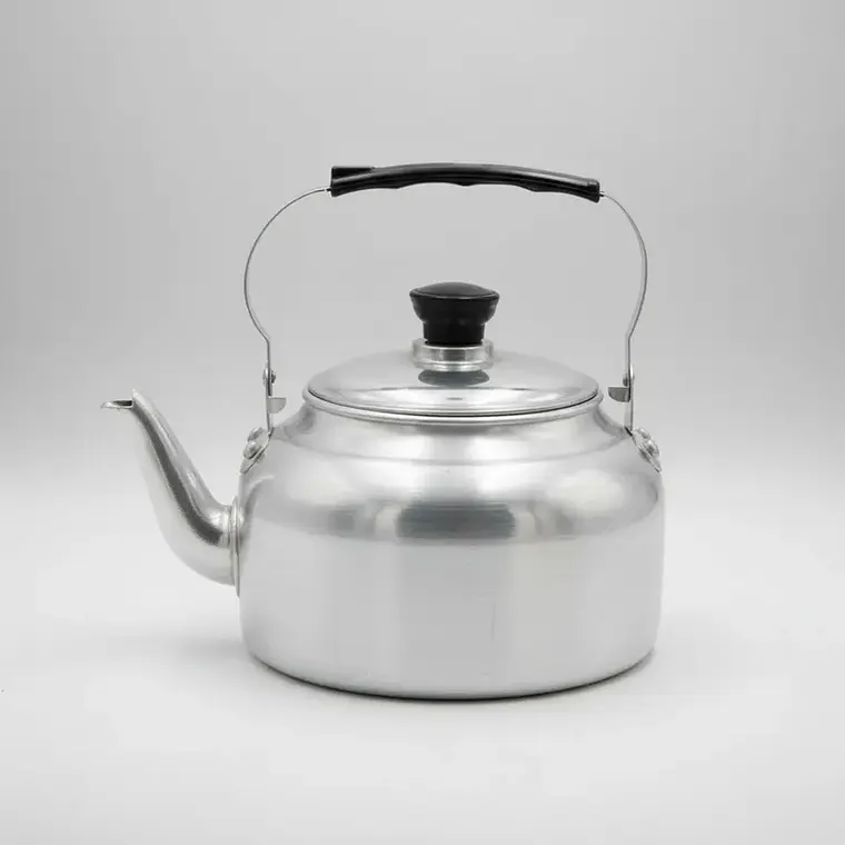 Tetera de Aluminio Clásica Plateada para Cocina 2000ML 1