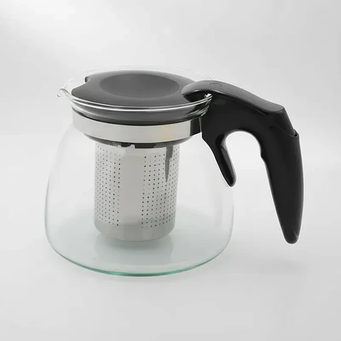 Tetera de Vidrio con Infusor de Acero Inoxidable 1100ml