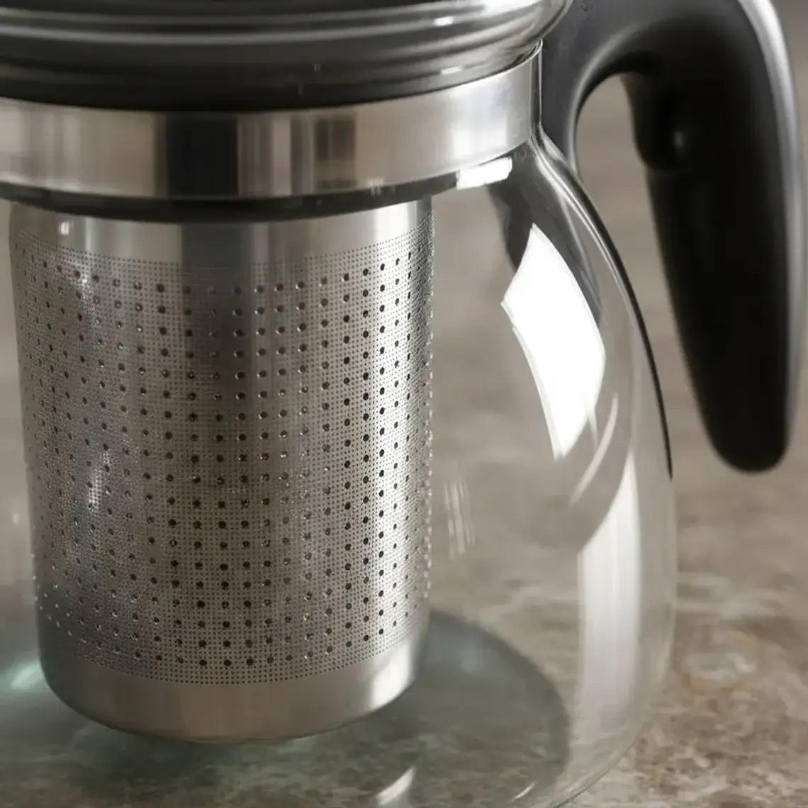 Tetera de Vidrio con Infusor de Acero Inoxidable 900ml 4