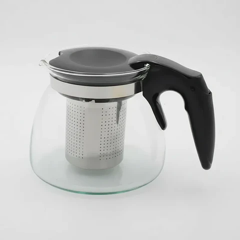 Tetera de Vidrio con Infusor de Acero Inoxidable 700ml