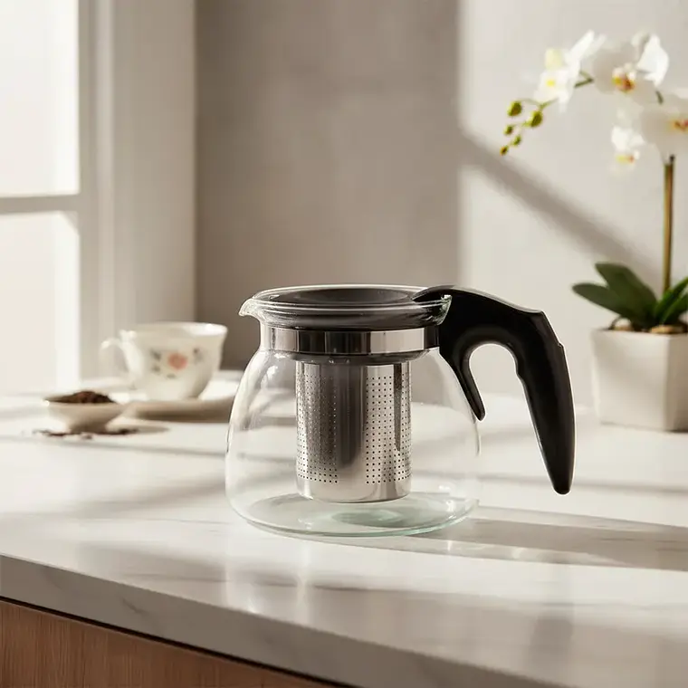 Tetera de Vidrio con Infusor de Acero Inoxidable 700ml 3