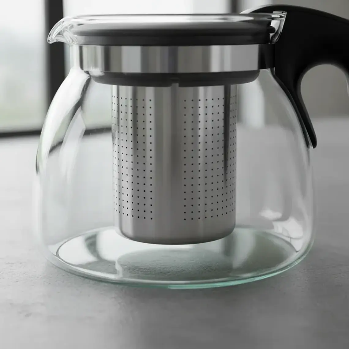 Tetera de Vidrio con Infusor de Acero Inoxidable 700ml 4