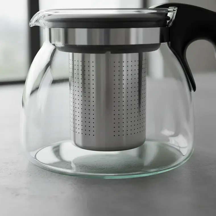 Tetera de Vidrio con Infusor de Acero Inoxidable 700ml 4