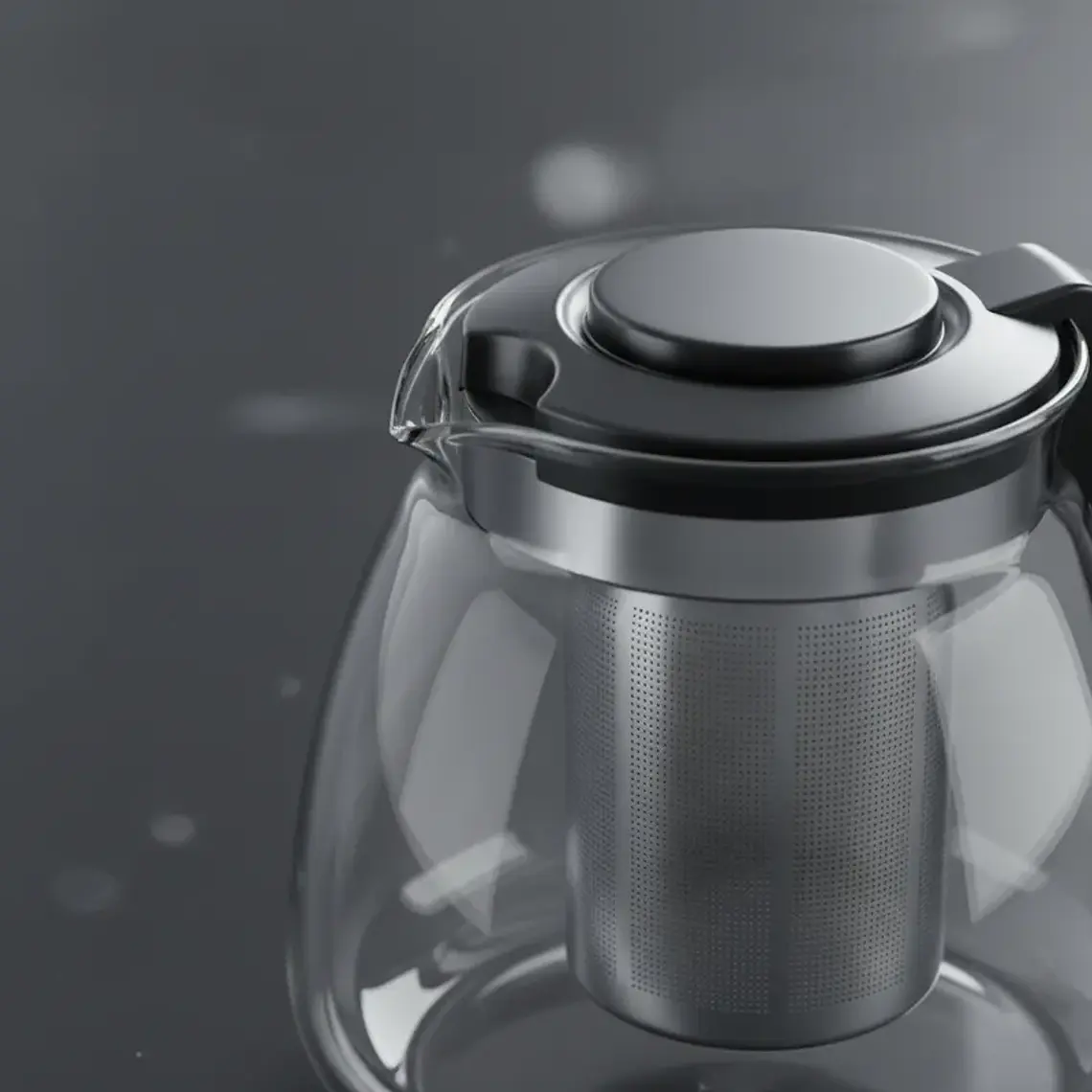 Set Tetera de Vidrio con Infusor y 4 Tazas 5 Piezas 2