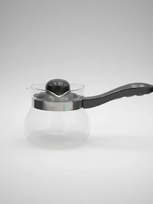 Cafetera Tetera Jarro Vidrio 600ml con Mango y Tapa