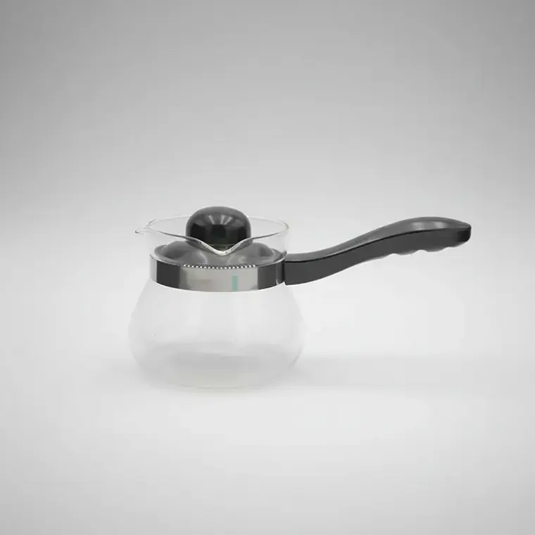 Cafetera Tetera Jarro Vidrio 600ml con Mango y Tapa 2