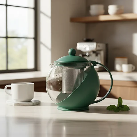Tetera de Vidrio con Infusor de Acero Inoxidable 1250ml