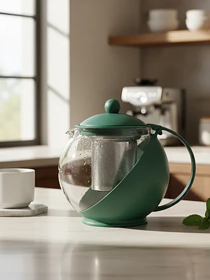 Tetera de Vidrio con Infusor de Acero Inoxidable 1250ml